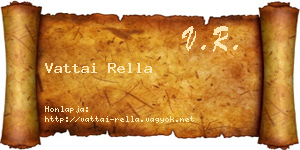 Vattai Rella névjegykártya